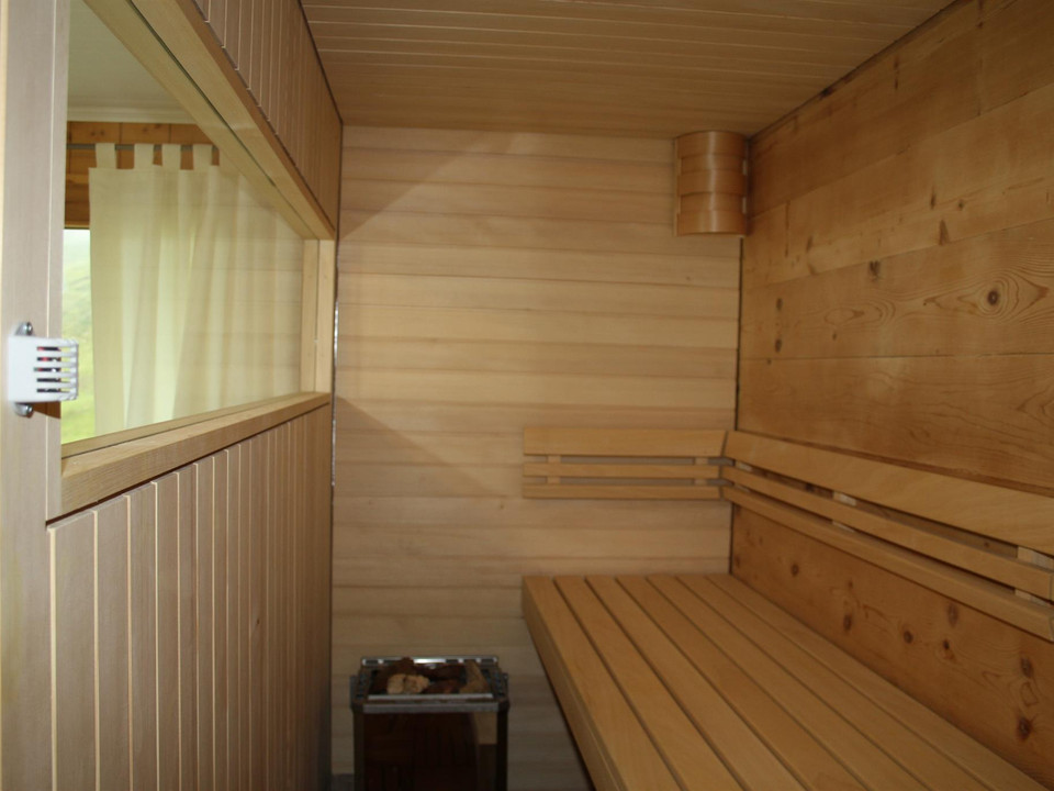 Blick in die Sauna