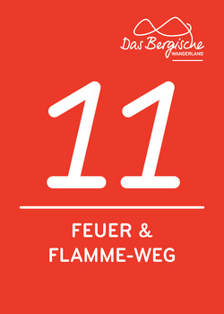 Markierungszeichen Feuer Flammeweg