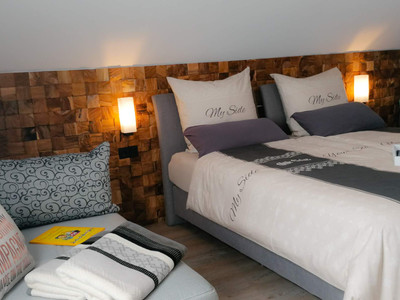 Ferienhäuser im Barbarossaweg Hasselfelde - großes Schlafzimmer