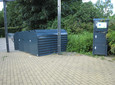 Fahrradboxen und Gepäcksafes - Standort Gartenschaupark Eingang Mitte/ Freibad