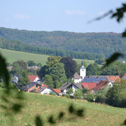 Ausblick auf das Amseldorf Merlsheim