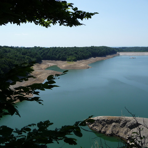 Wahnbachtalsperre von oben