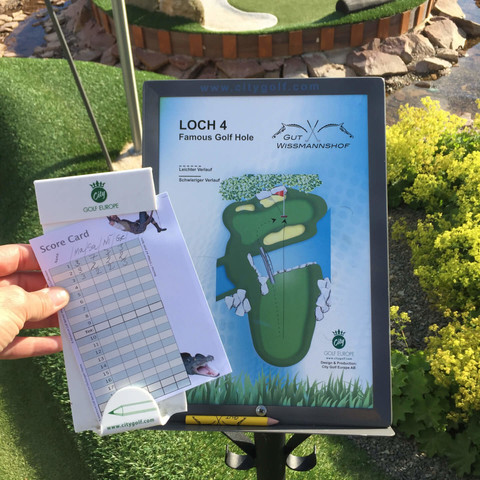Adventure Golf Gut Wissmannshof, Score Card.jpg Adventure Golf Gut Wissmannshof, Score Card