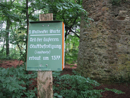 2. Walbecker Warte Schild