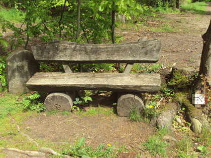 Salzgitter-Bad, Bank am Wanderweg Nr. 14 und Nr. 15