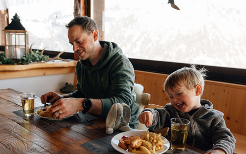 Mittagessen im Berghotel