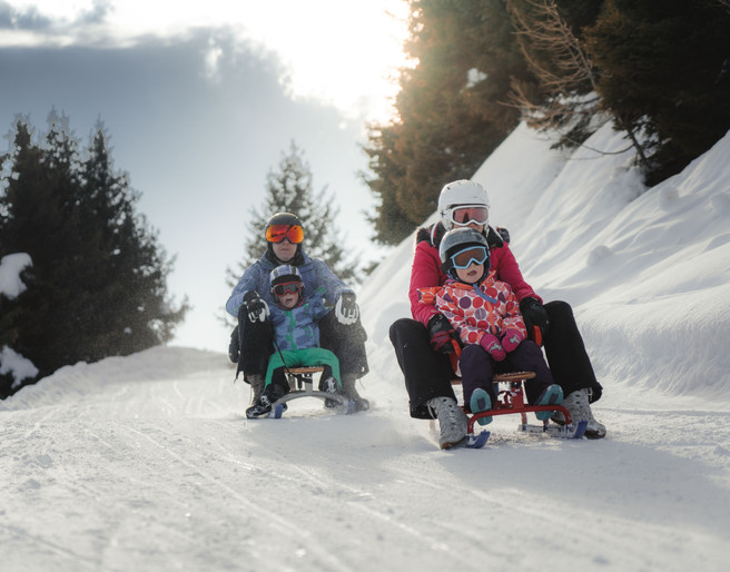 Schlittelpiste Fiescheralp-Lax in der Aletsch Arena Schlittelpiste Fiescheralp-Lax in der Aletsch Arena