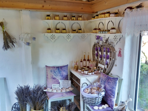 Lavendellädchen von Innen