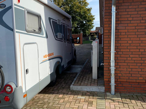 Caravanstalling Kettenkamp Aan- en afvoer