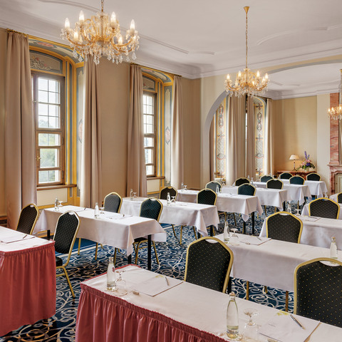 Historic salon at the Bilderberg Bellevue Hotel Dresden