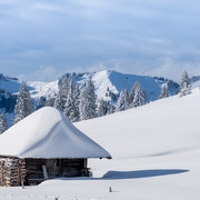 Fantastische Winterlandschaft rund um den Glaubenbielenpass in Sörenberg