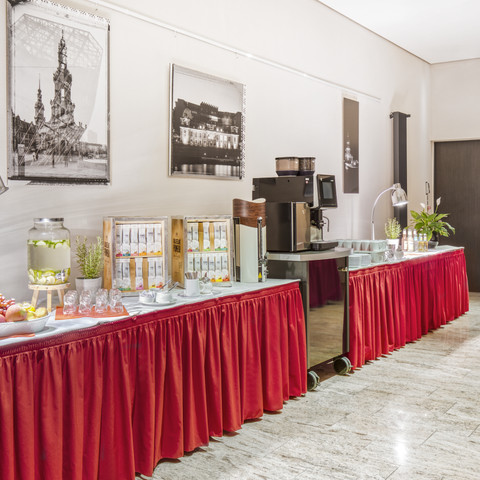 Tagungspause Konferenzbereich des IntercityHotel DresdenConference area at the IntercityHotel Dresden