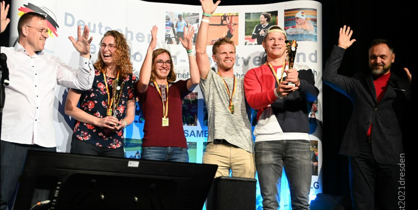 Siegerehrung Siegerehrung beim Deutschen Gehörlosen Sportfest 2021Award ceremony at the German Deaf Sports Festival 2021