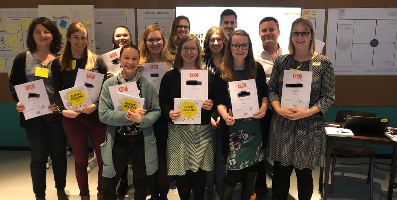 Fit4Congress insights Teilnehmer eines Workshops mit ZertifikatParticipants in a workshop with certificate