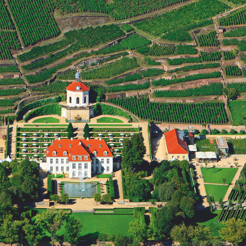 Wackerbarth Castle aerial view Wackerbarth Castle aerial view