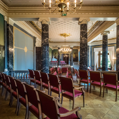 Gartensaal im Schloss Albrechtsberg Dresden