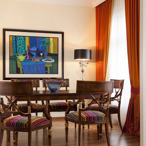 Esszimmer in der Palais Suite