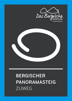 Markierungszeichen Zuweg Bergischer Panoramasteig