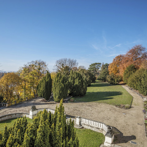 Park in front of Villa Wollner Park vor der Villa WollnerPark in front of Villa Wollner