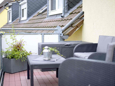 Ferienwohnung am Leeren in Duderstadt - Balkon