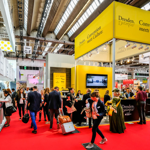 Messestand auf der IMEX 2018 Messestand auf der IMEX 2018Exhibition stand at IMEX 2018