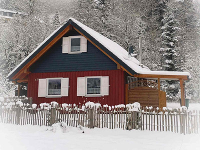 Harz-Ferien.haus in Wildemann - Außenansicht im Winter