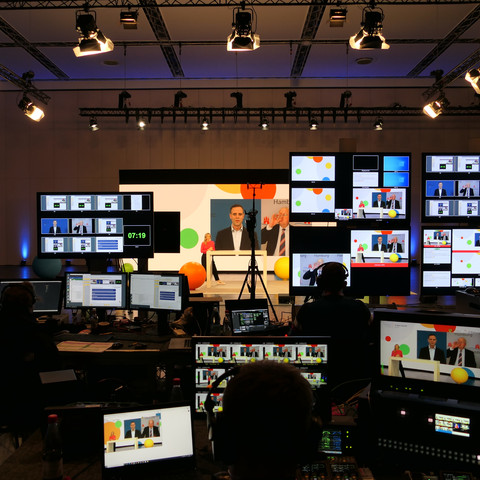 Hybrid event in HALL 1 of the MESSE DRESDEN