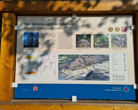WP Kellerhute Naturpark Tafel