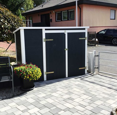 Abschließbare Fahrradgarage