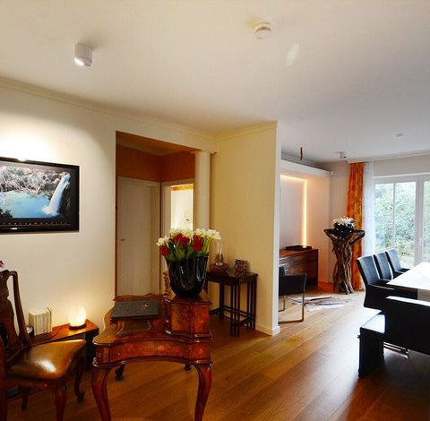 Wohnzimmer Ferienwohnung Nachtigall