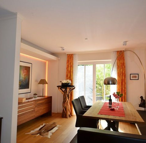 Wohnzimmer Ferienwohnung Nachtigall