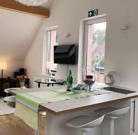 Wohnbereich Ferienwohnung Dompfaff