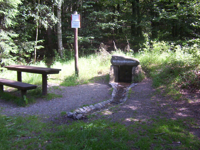 The Sachsenbrunnen near the stamping point.