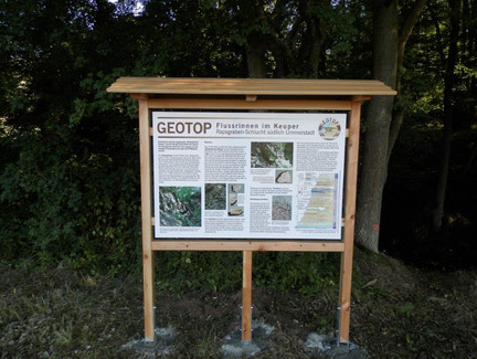 Hinweistafel Rappersgraben-Schlucht