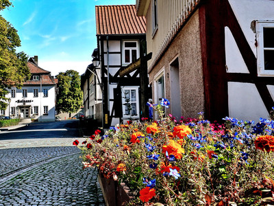 In Hornburg, Blick zum Rathaus