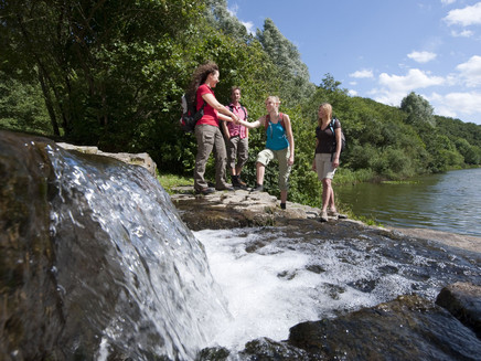 Wasserstufen am Waldsee