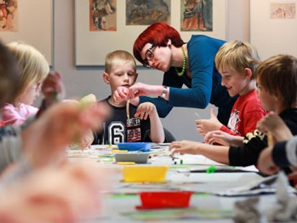 Kinder aktiv im Fröbelmuseum Bad Blankenburg