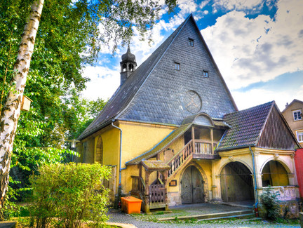 Eingang der Salvatorkirche - Coburg