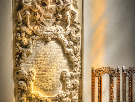 Historische Steinplatte - Dreifaltigkeitskirche - Eisfeld