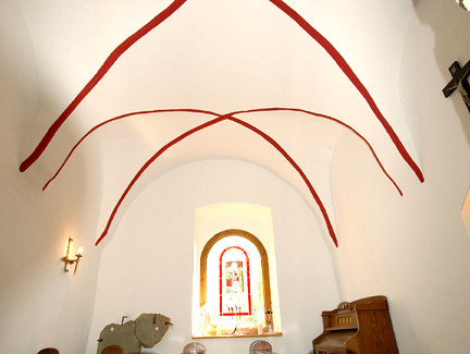 Kreuzgewölbe in der Schlosskapelle - Schloss Wespenstein