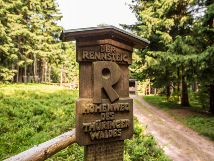 Rennsteig Holzschild