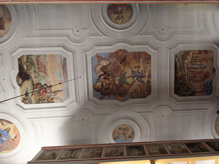 Flachdecke mit Fresken - Michaeliskirche - Fechheim