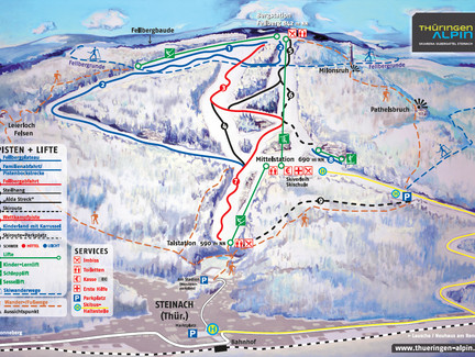 Pistenplan Skiarena Silbersattel
