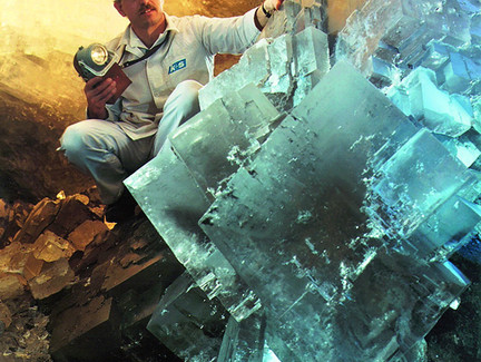 Kristallgrotte im Erlebnis Bergwerk Merkers