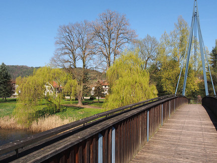 Werra-Radwegbrücke bei Ebenshausen