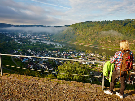 Blick von der Burg Thurant auf Alken und Löf