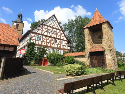 Teil der alten Stadtmauer in Bad Rodach