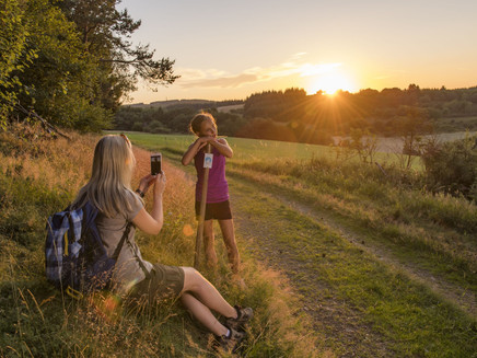 Sonnenuntergang in den Wacholderheiden