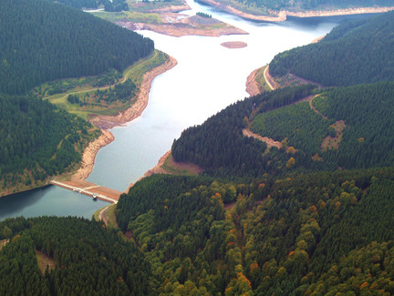 Luftaufnahme Unterbecken Goldisthal