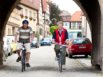Radfahrer in Seßlach